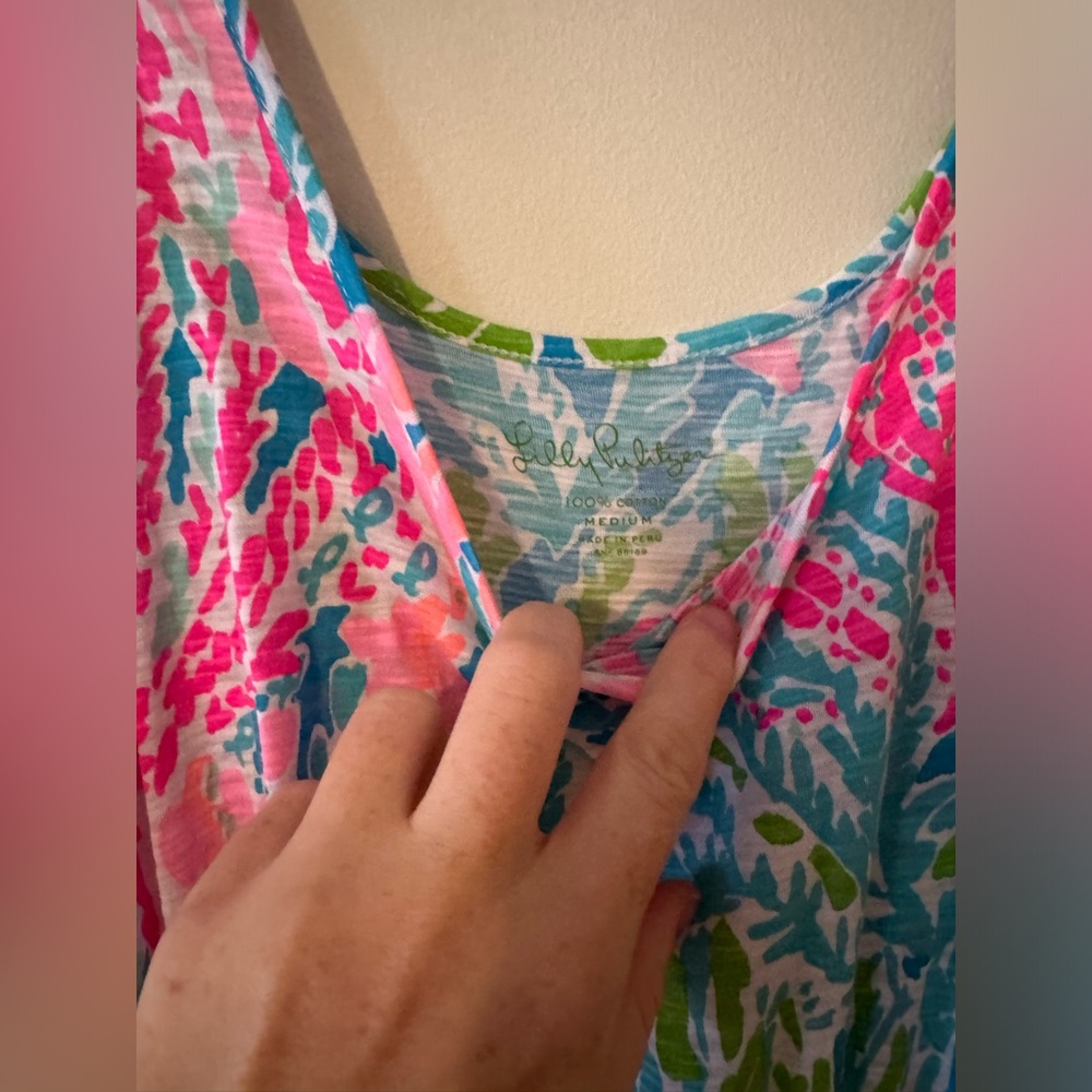 Lilly Pulitzer Bright Floral Tank Lets cha cha Maxi Dress - Picture 7 of 10